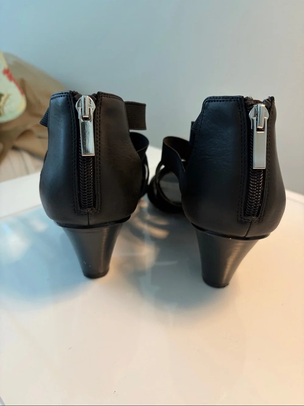 Coach and Four Black Strappy Gladiator Sandals